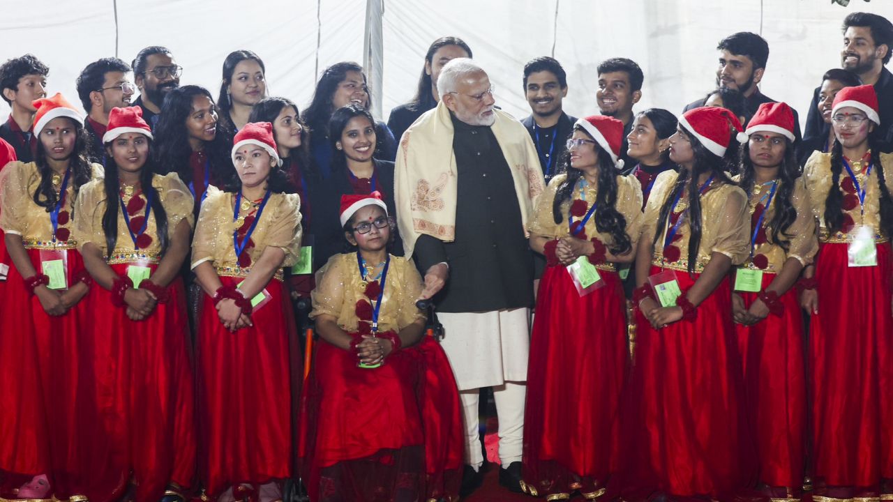 This is the first time that a prime minister has attended such a programme at the headquarters of the Catholic Church in India (CBCI) 